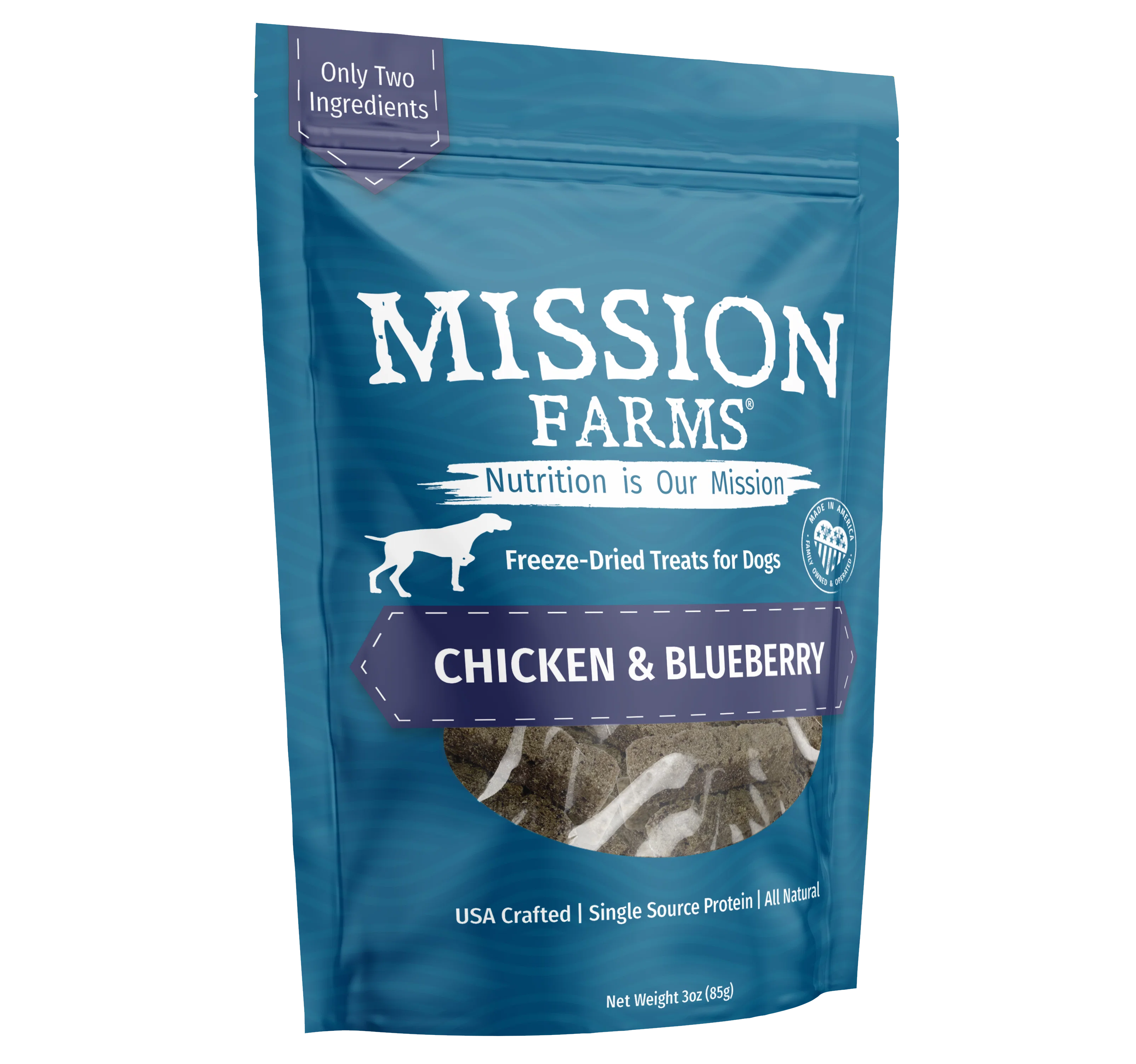 High-Protein Chicken & Blueberries Dog Treats - 3 oz. - Image 3