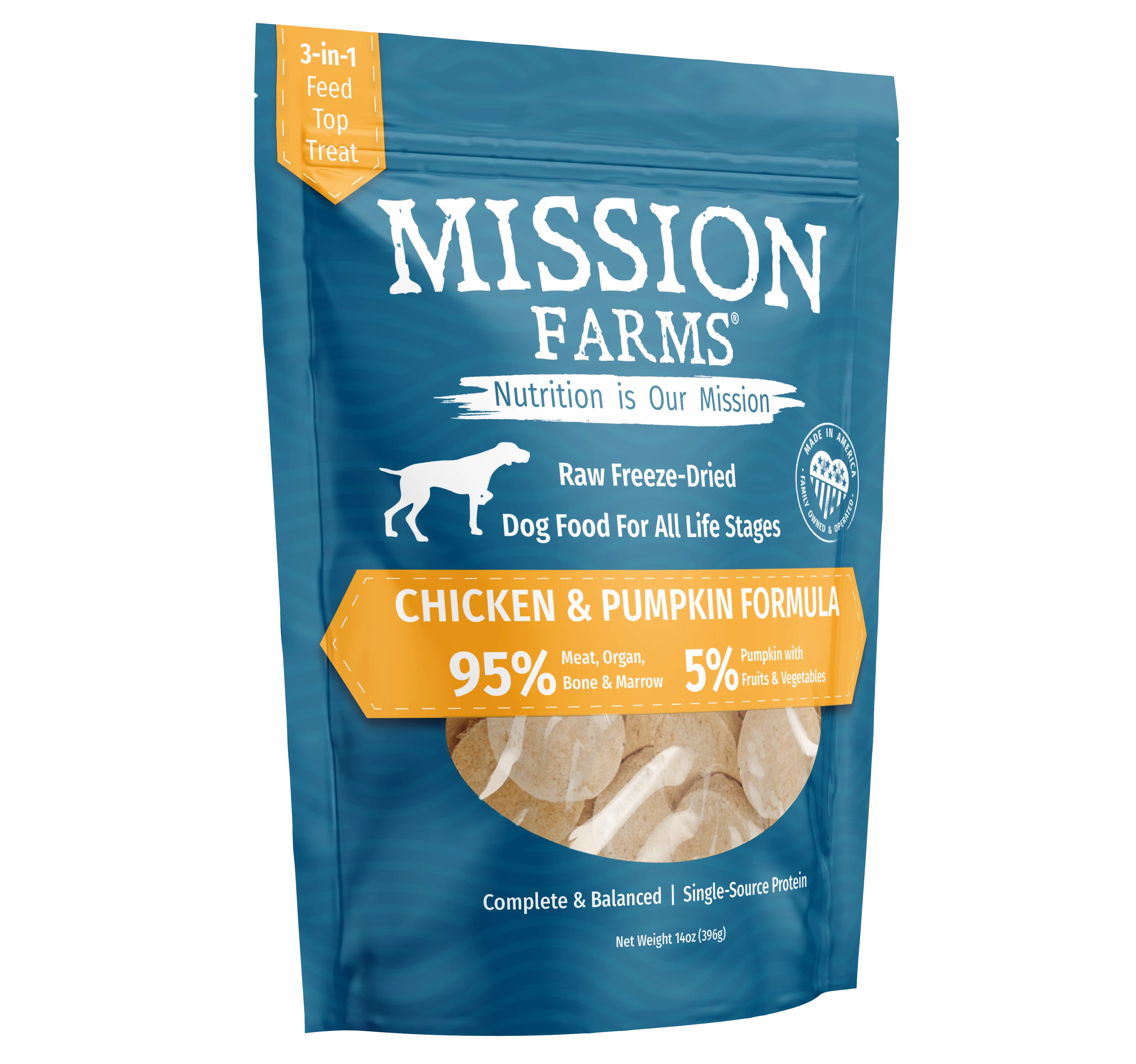 Natural Chicken & Pumpkin Dog Food Patties - 14 oz. - Image 3