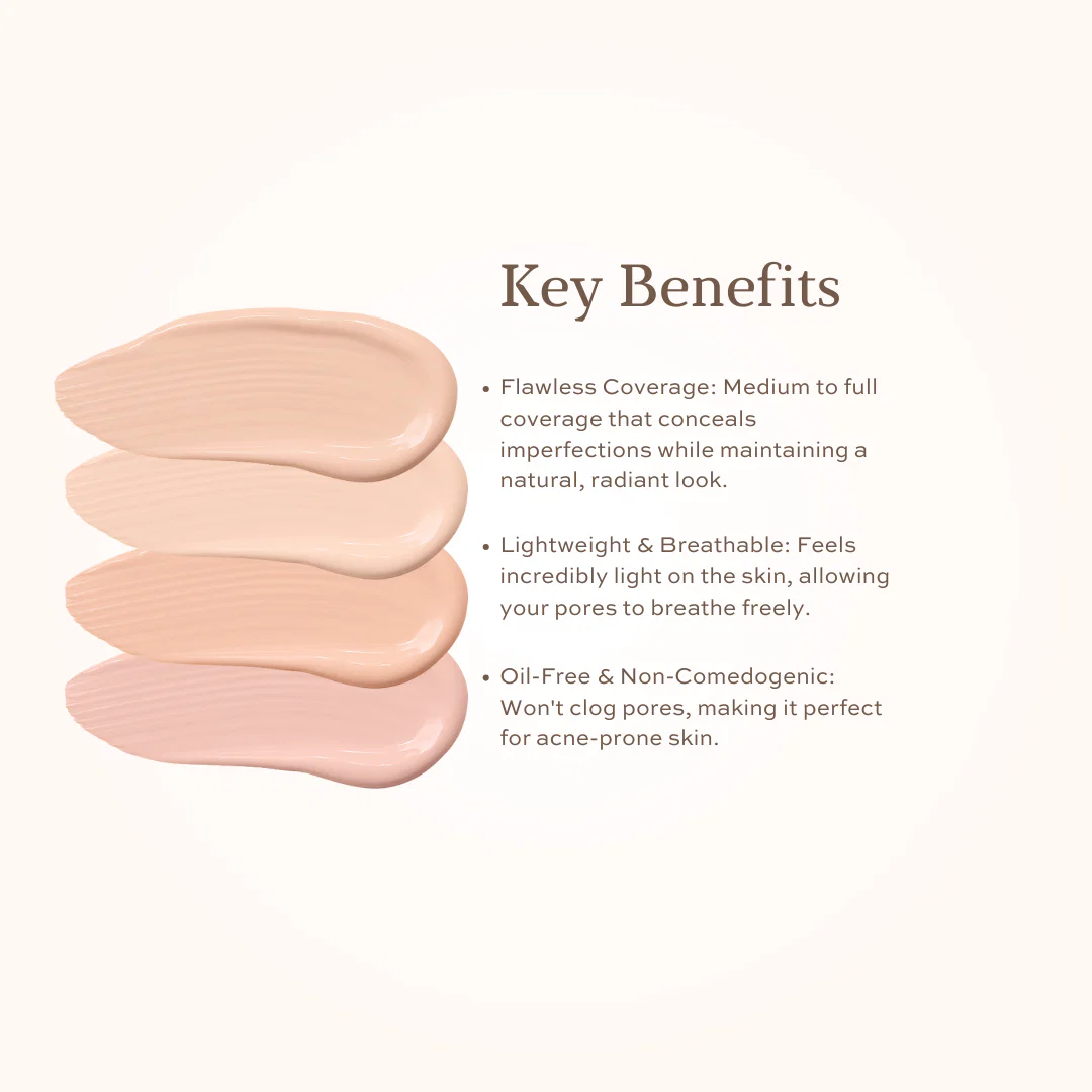 Organic Liquid Mineral Foundation - Oil-Free, Lightweight - Image 6