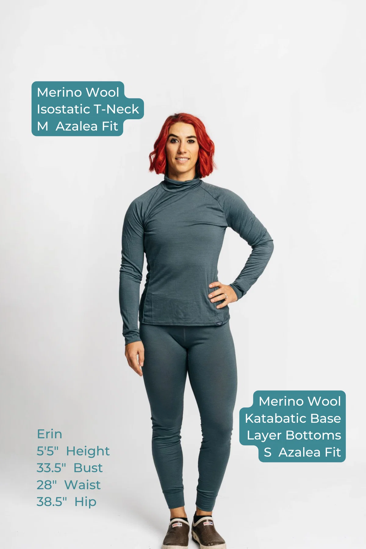 Merino Wool Isostatic Performance T-Neck Top - Image 12