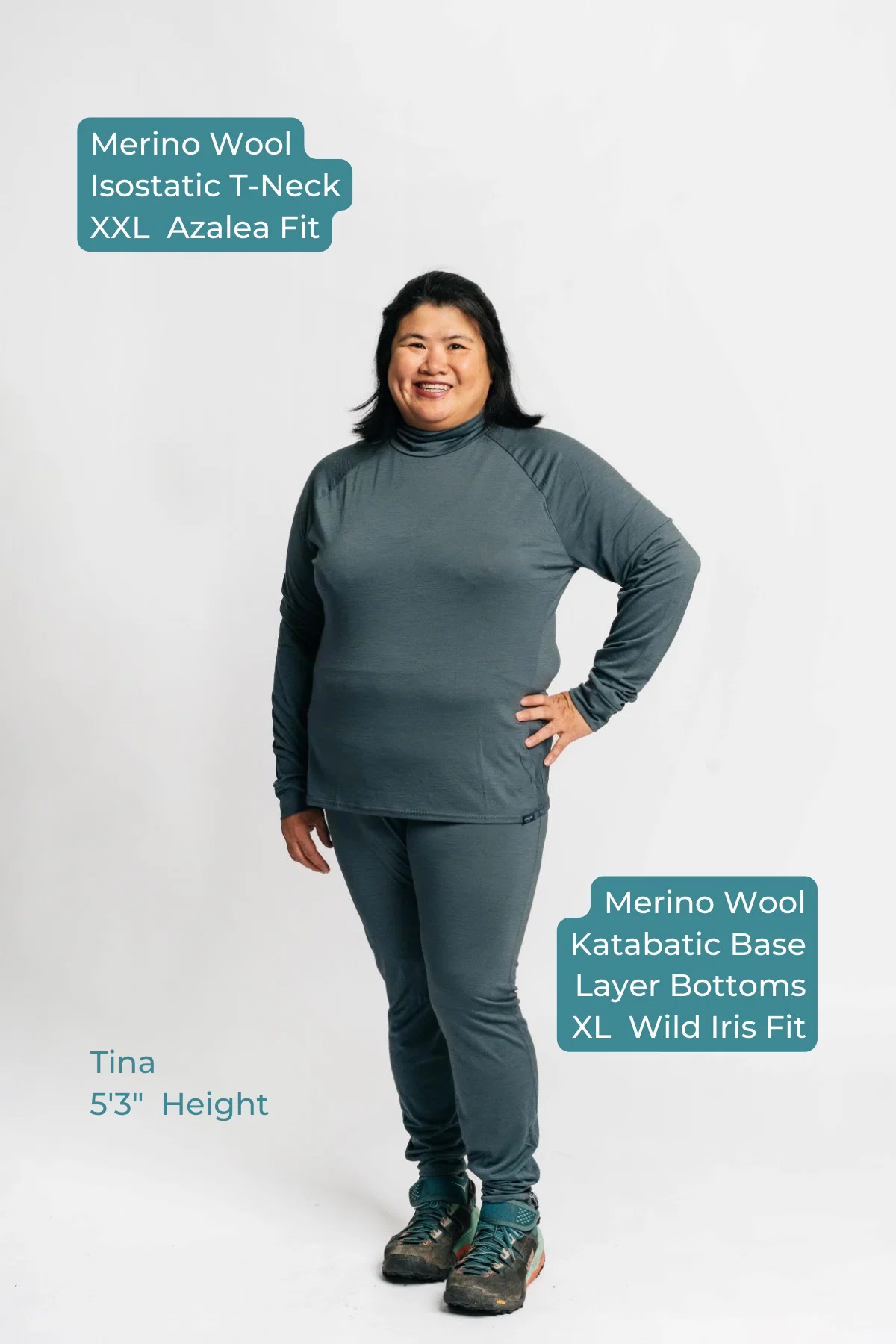 Merino Wool Isostatic Performance T-Neck Top - Image 14