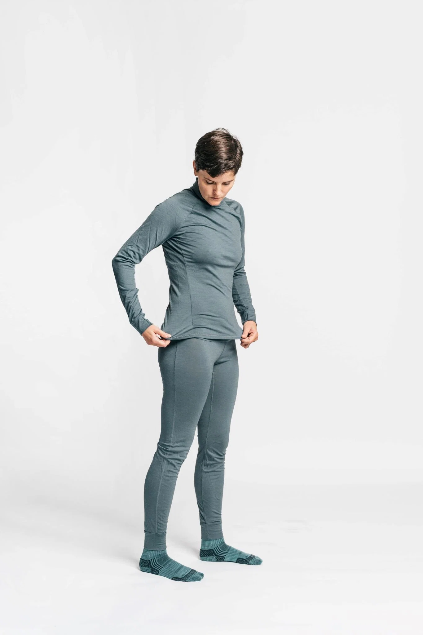 Merino Wool Isostatic Performance T-Neck Top - Image 5