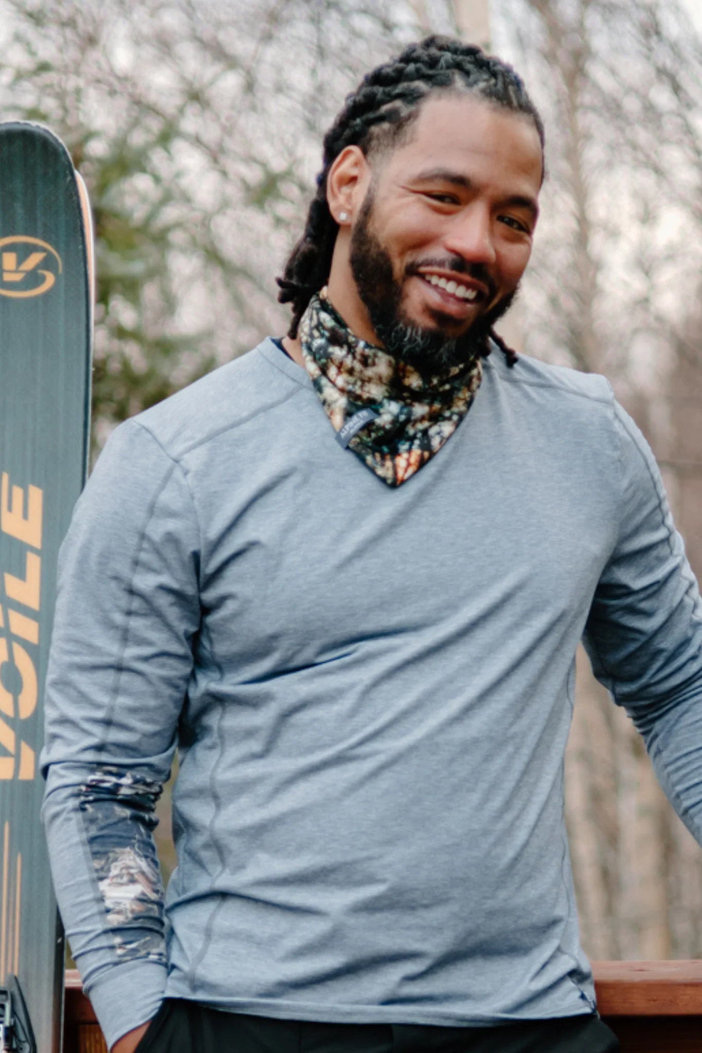 Mountain Merino Wool V Front Neck Warmer - Image 22