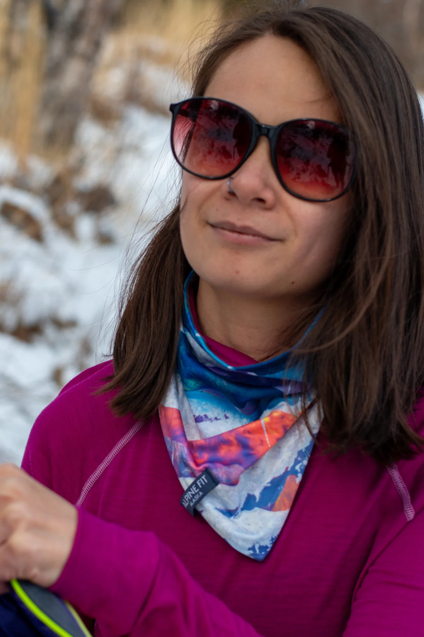 Mountain Merino Wool V Front Neck Warmer - Image 5