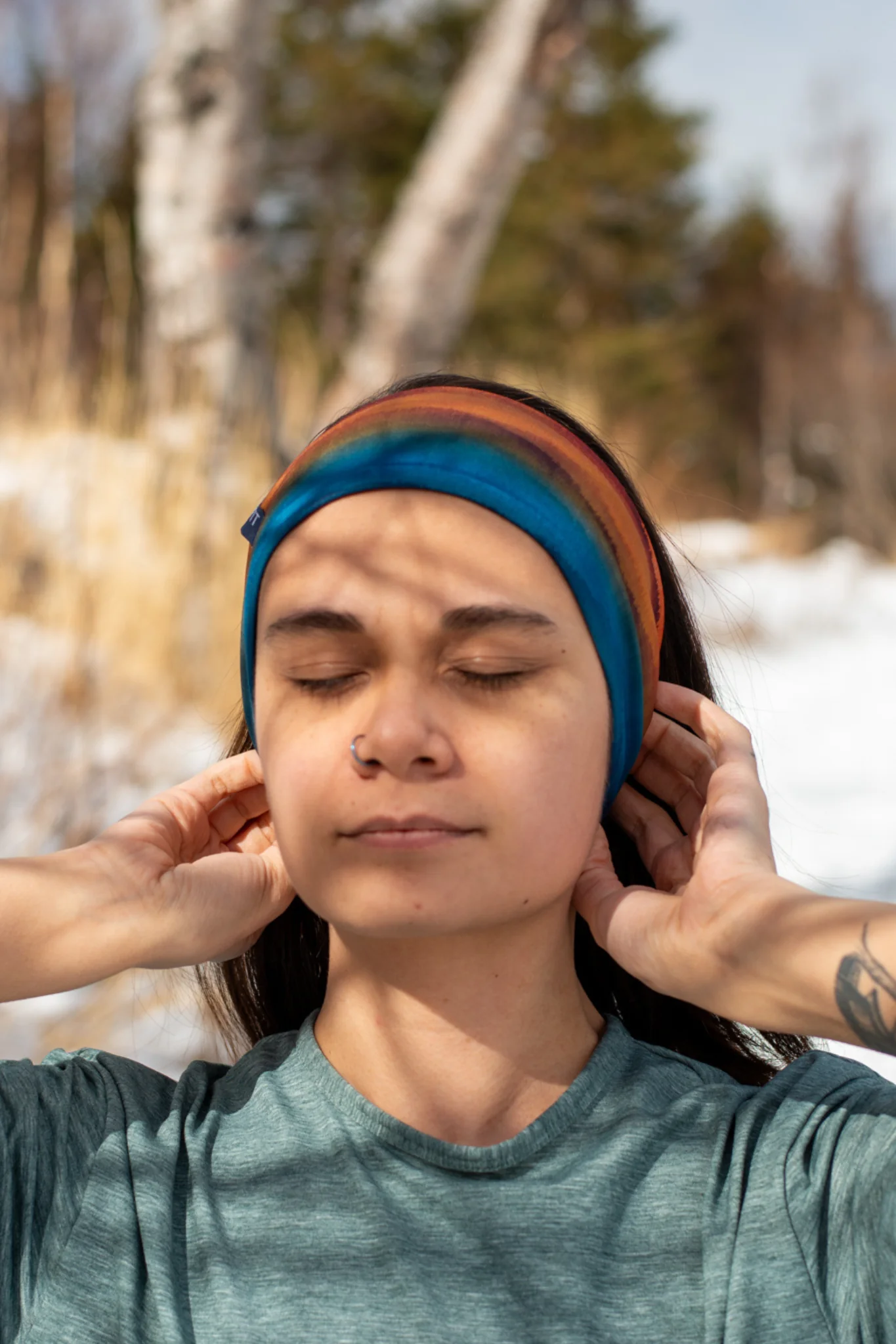 Trailhead Cozy Recycled Fleece Headband - Image 5