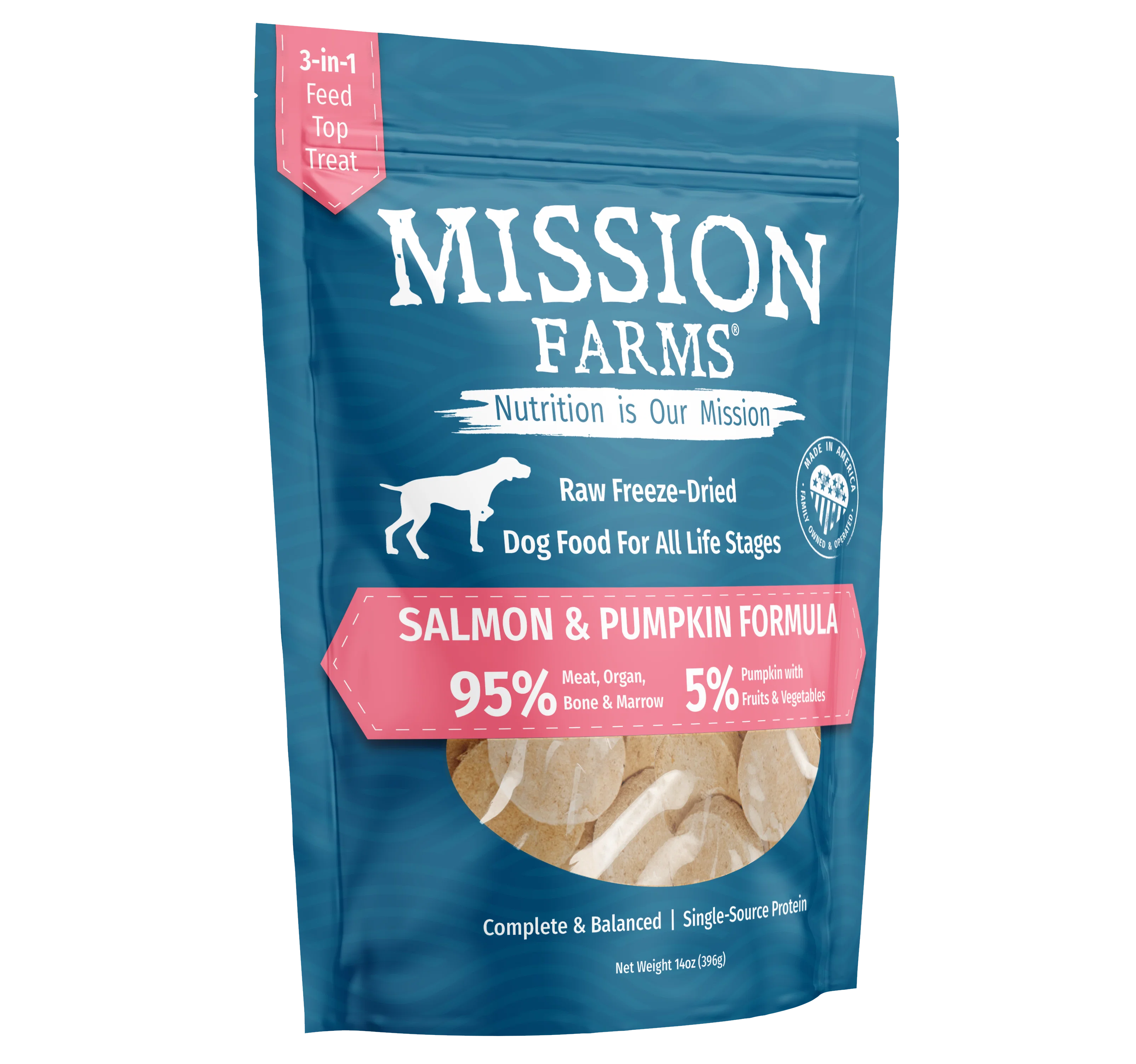 Nutritious Wild Salmon & Pumpkin Dog Food Patties - 14 oz. - Image 3